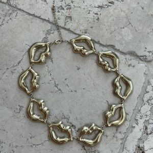 Vintage Lip necklace